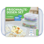 Frischhaltedosen-Set Kunststoff 450/900/1400 ml, 3 Stück