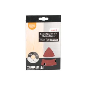 Schleifpapier-Set 102 x 62, 93 mm, K180/240, 20 Stück