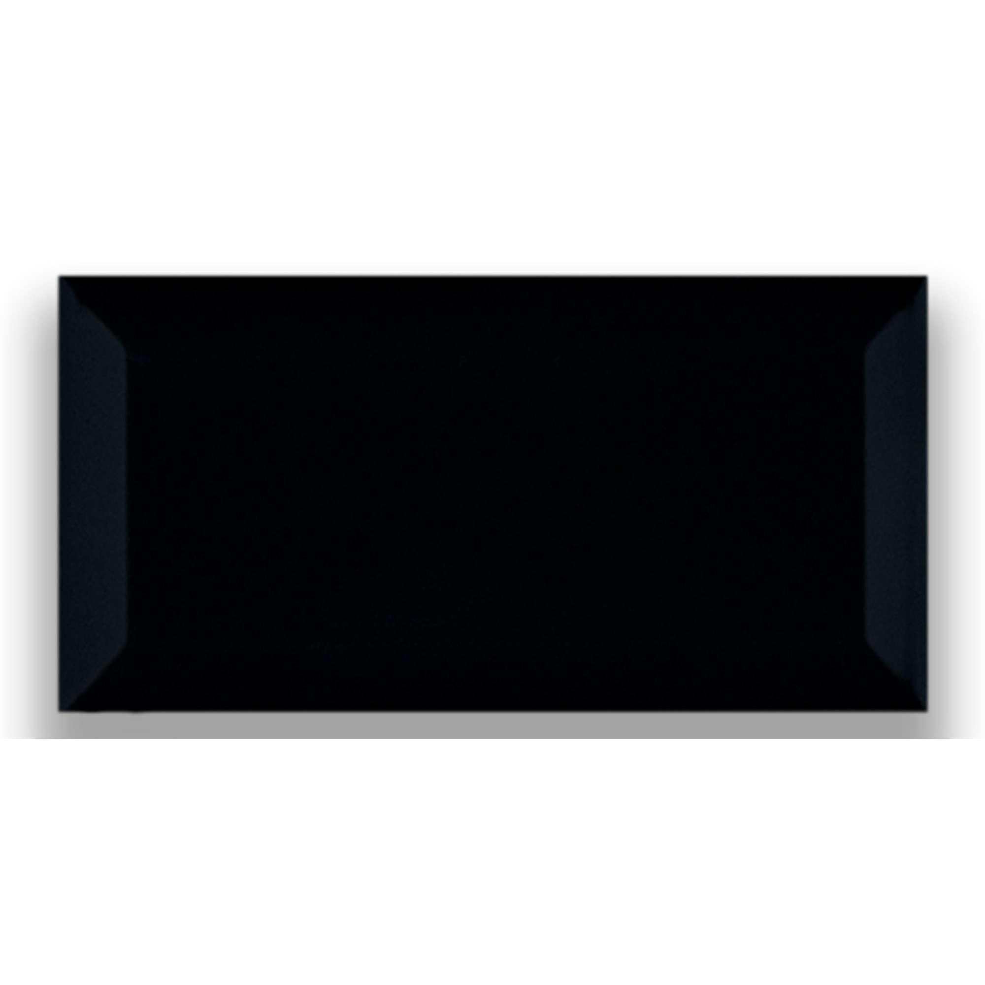 Wandfliese 'Metrotiles' schwarz 10 x 20 cm