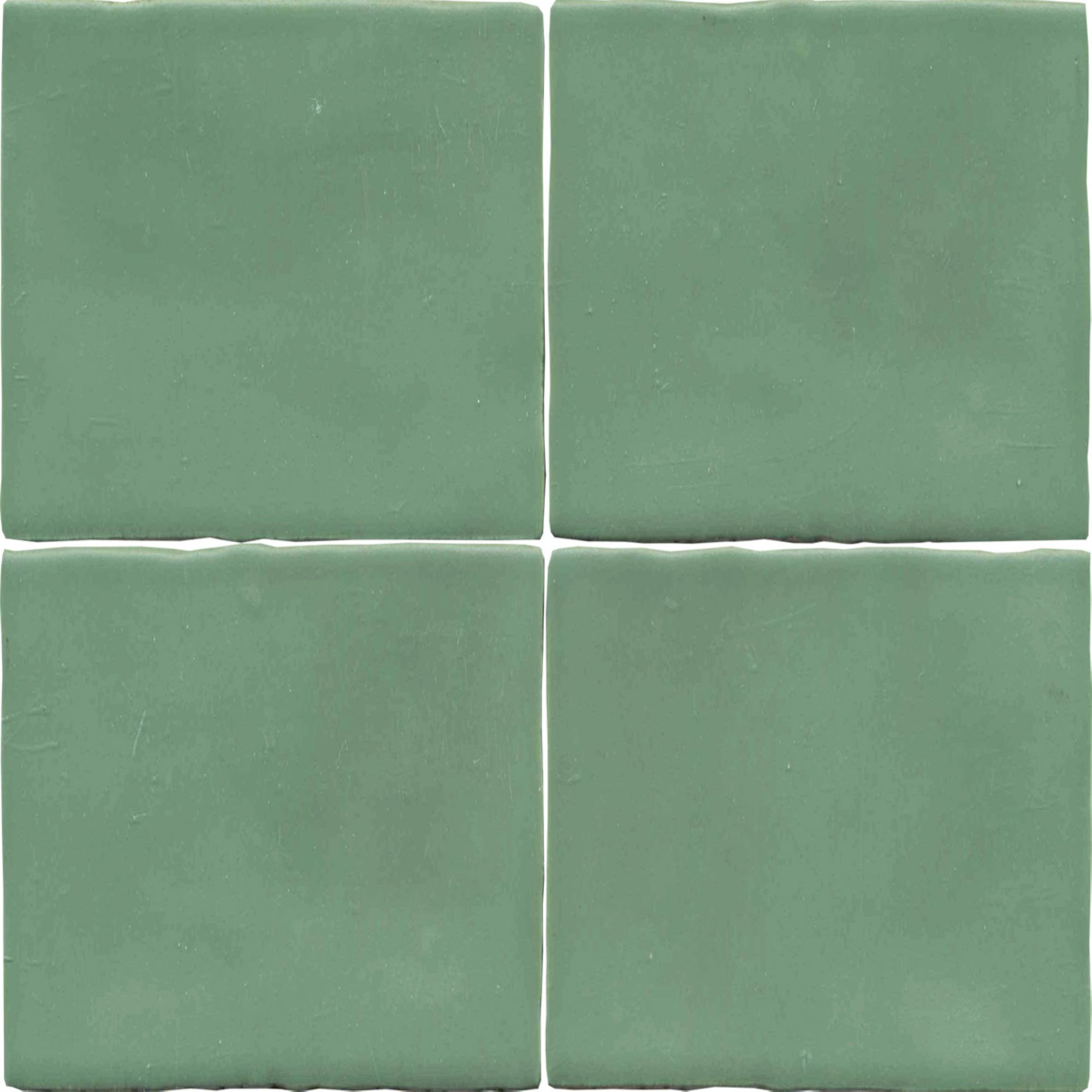 Wandfliese 'Crayon' grün matt 13 x 13 cm