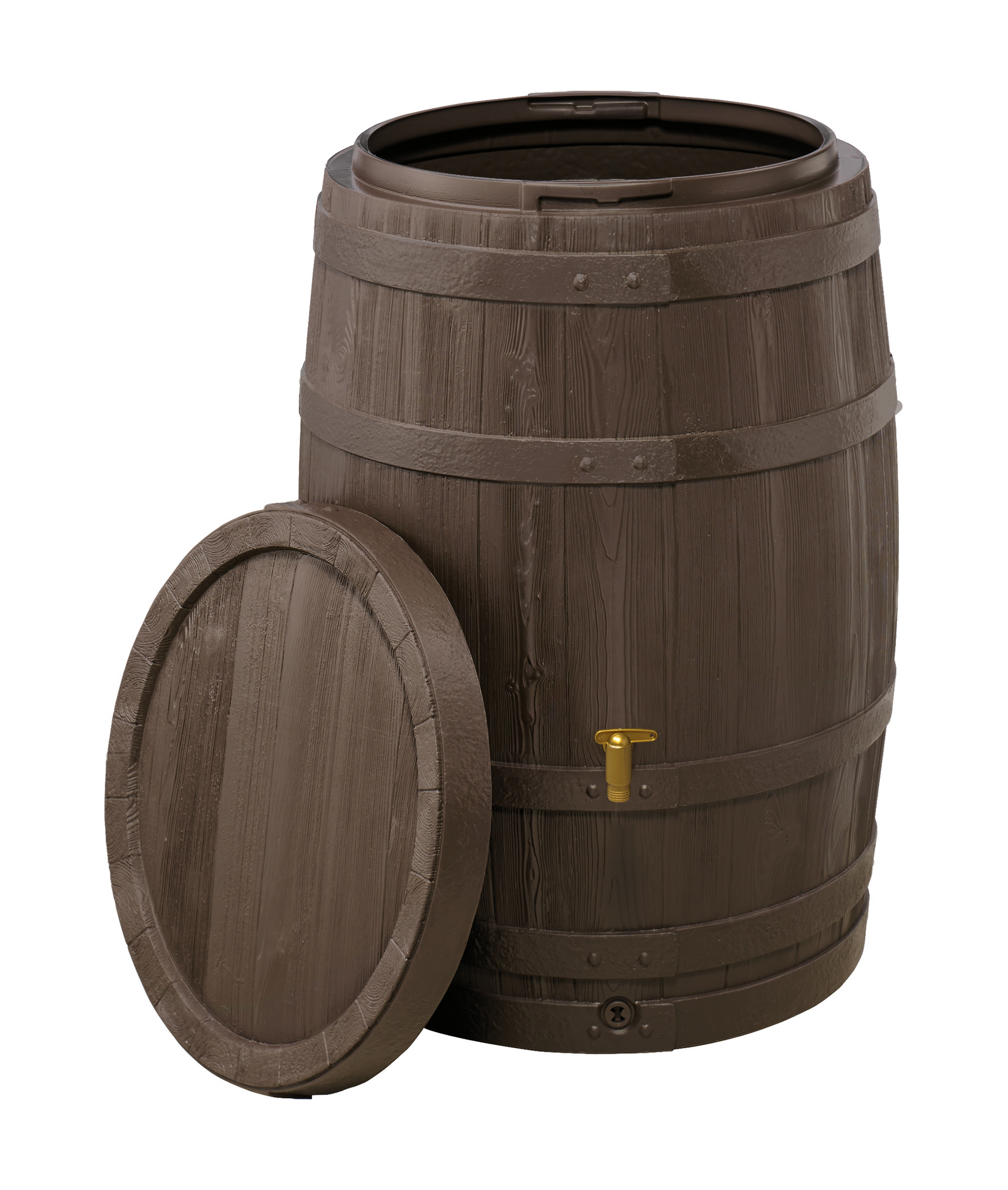 Regentonne 'Vino' dunkelbraun 250 l mit Hahn