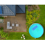 Aufstellpool-Set 'Anthrazit 2' weiß/anthrazit Ø 350 x 120 cm