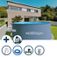 Aufstellpool-Set 'Anthrazit 2' weiß/anthrazit Ø 350 x 120 cm