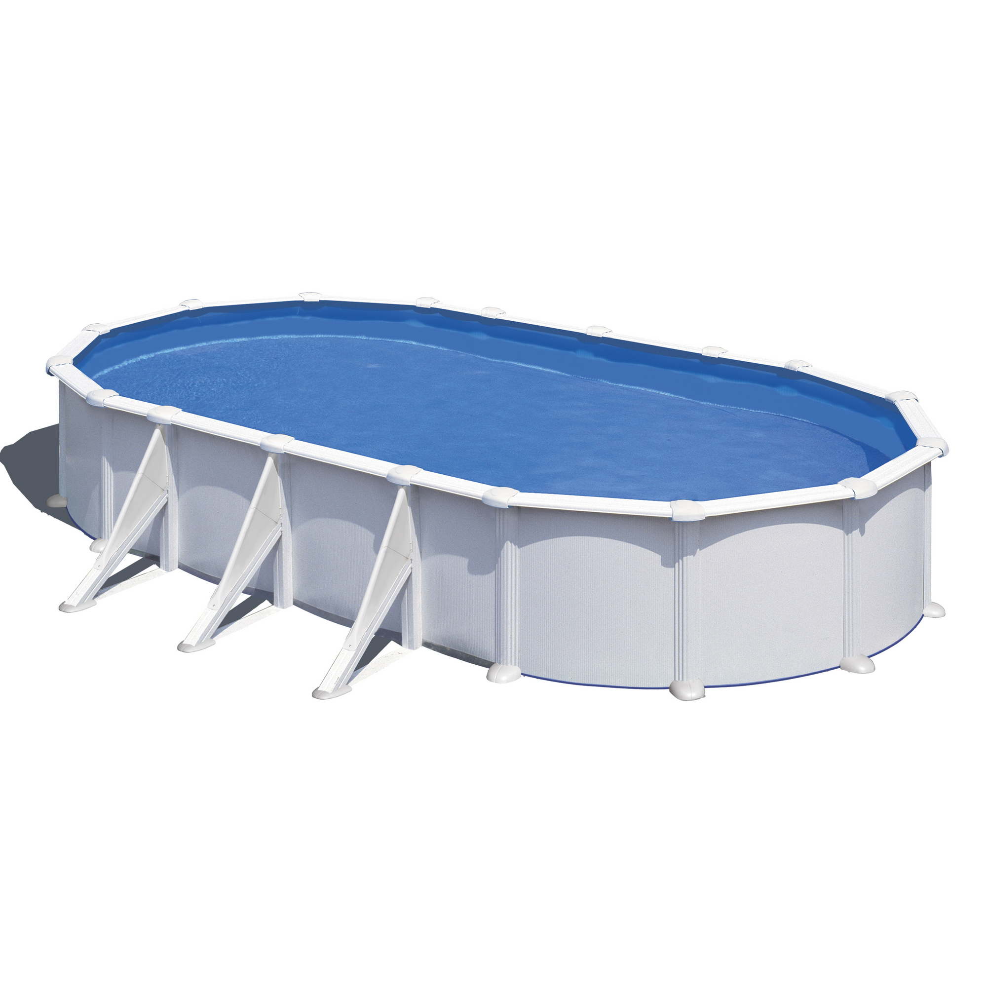 Stahlwandpool-Set 'Atlantis' 744 x 575 x 132 cm mit Sicherheitsleiter und Sandfilteranlage
