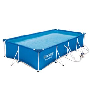 Aufstellpool-Set 'Steel Pro™' blau rechteckig 400 x 211 x 81 cm