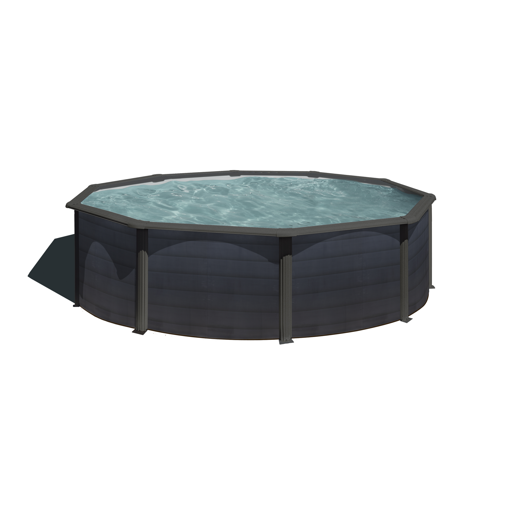 Stahlwandpool-Set 'Kea' Ø 460 x 120 cm mit Sicherheitsleiter und Sandfilteranlage