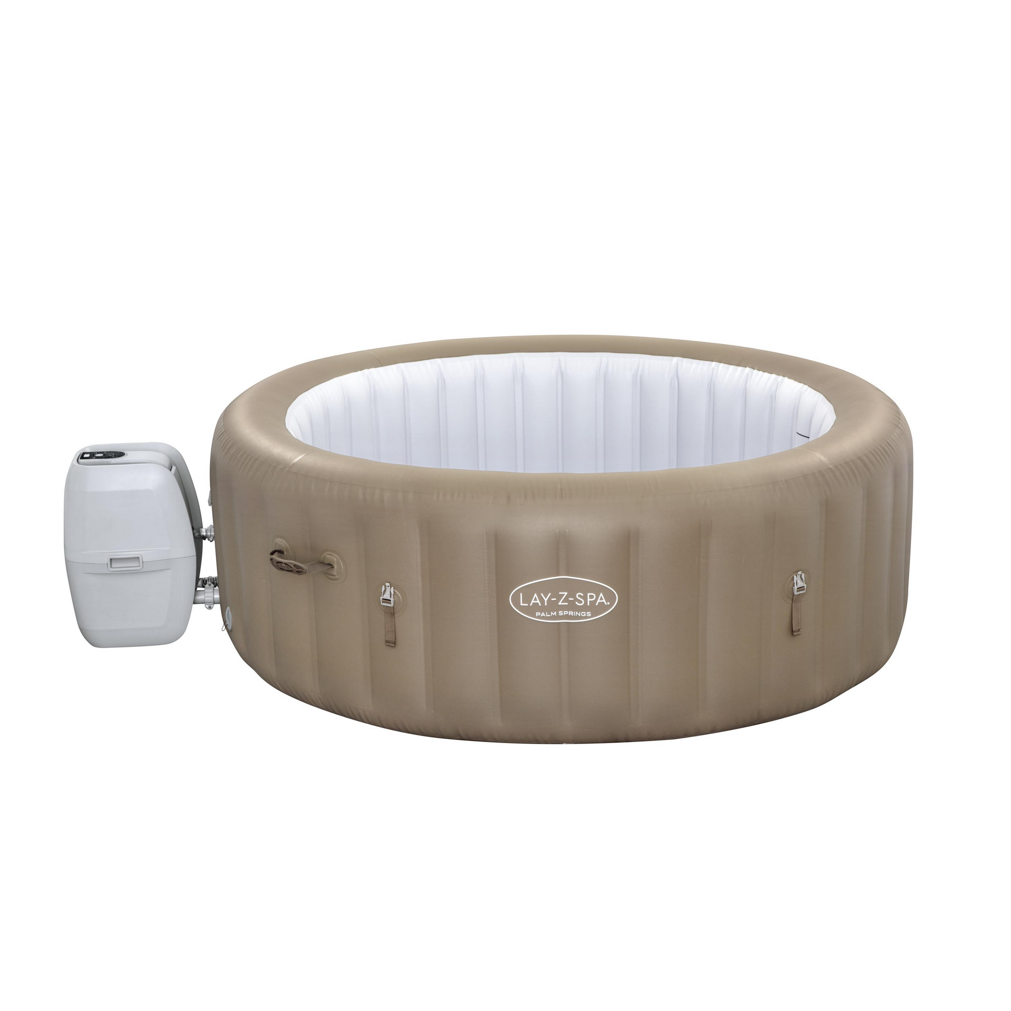 Whirlpool 'Lay-Z-Spa® Palm Springs AirJet™' taupe/weiß Ø 196 x 71 cm
