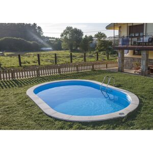 Stahlwandpool-Set 'Sumatra' 500 x 300 x 120 cm mit Trittleiter und Sandfilteranlage