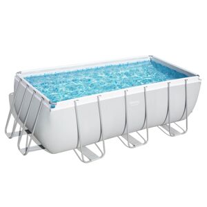 Aufstellpool 'Power Steel™' grau/weiß 412 x 201 x 122 cm, Komplett-Set