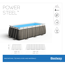 Frame-Pool-Set 'Power Steel' 412 x 201 x 122 cm mit Sicherheitsleiter und Kartuschenfilter