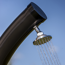 Solardusche mit laufendem Wasser