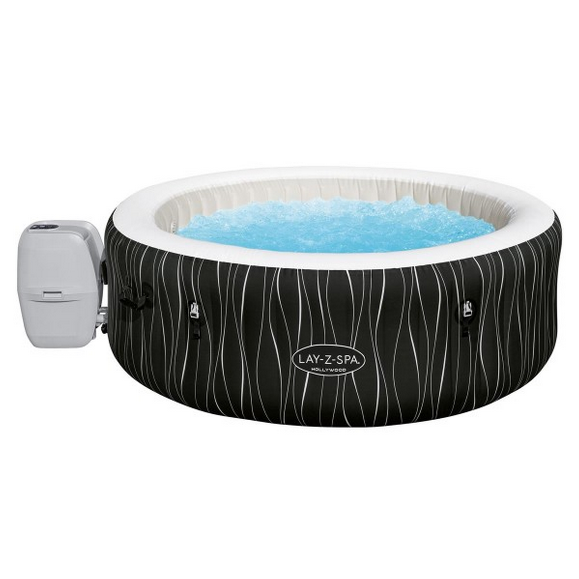 Whirlpool 'LAY-Z-SPA®Hollywood AirJet™' schwarz Ø 196 x 66 cm, mit LED