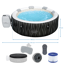 Whirlpool 'LAY-Z-SPA®Hollywood AirJet™' schwarz Ø 196 x 66 cm, mit LED