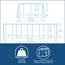 Frame-Pool-Set 'Power Steel Swim Vista' 549 x 274 x 122 cm mit Sicherheitsleiter und Filterpumpe