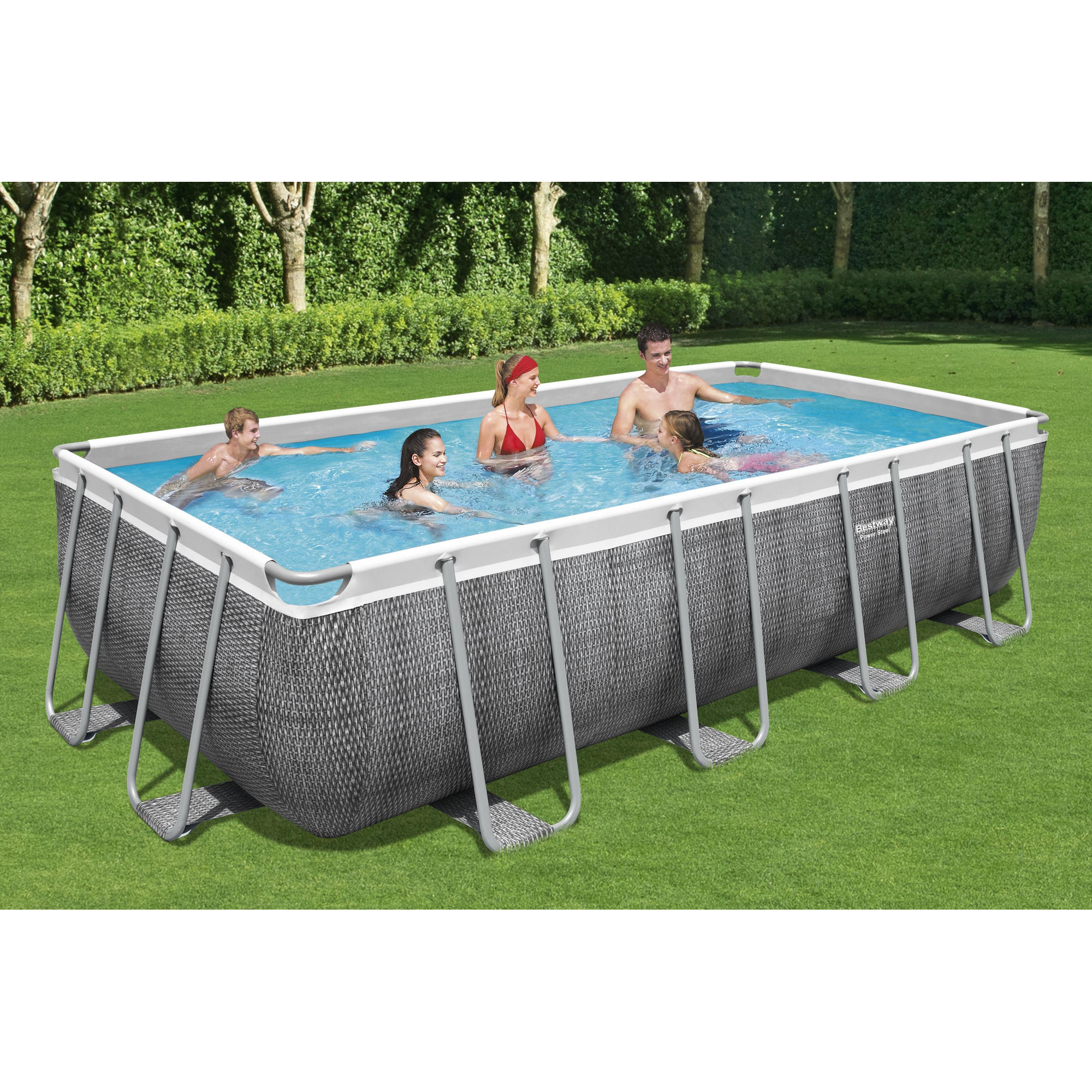 Frame-Pool-Set 'Power Steel' 549 x 274 x 122 cm mit Sicherheitsleiter und Filterpumpe