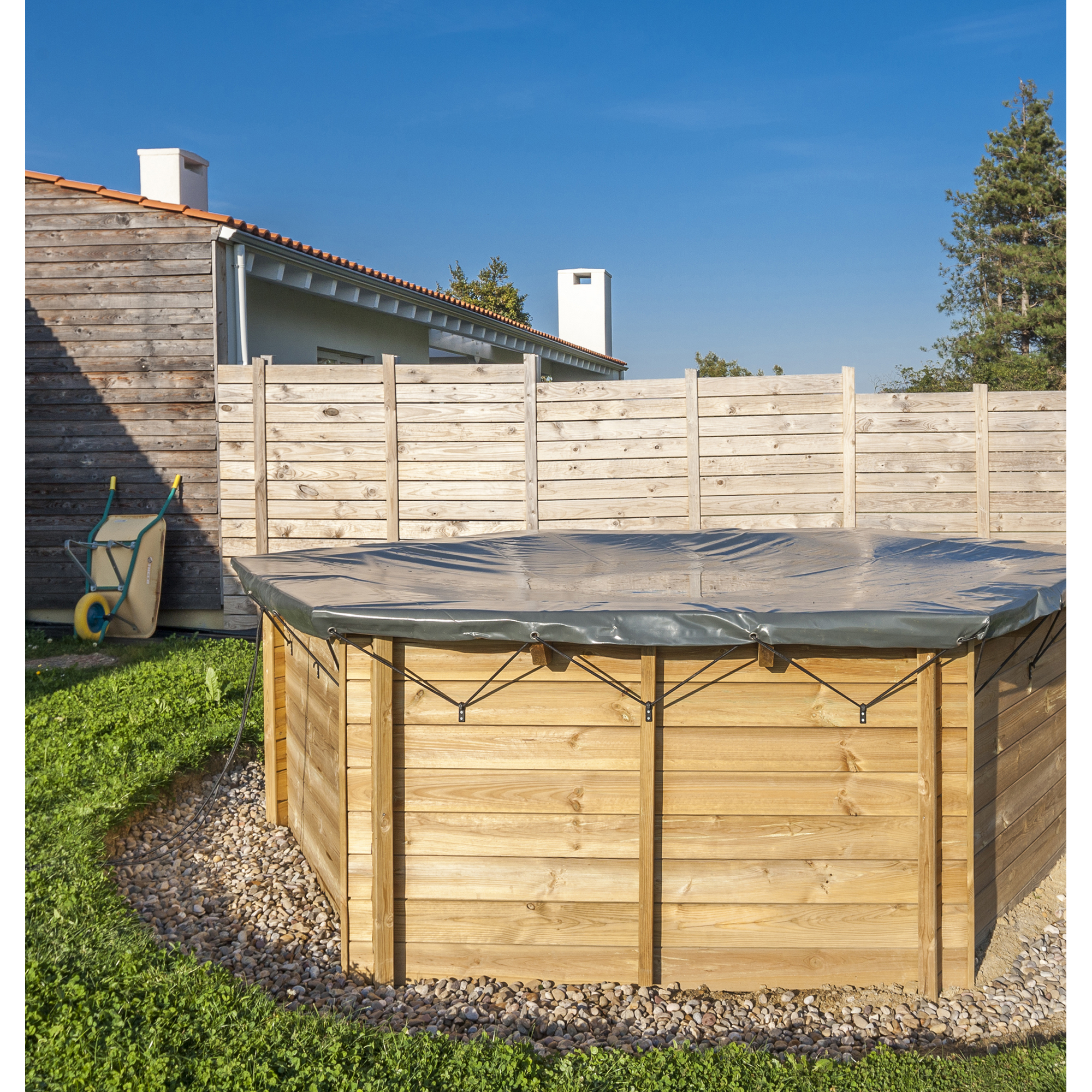Pool-Winterabdeckung blau Ø 468 cm