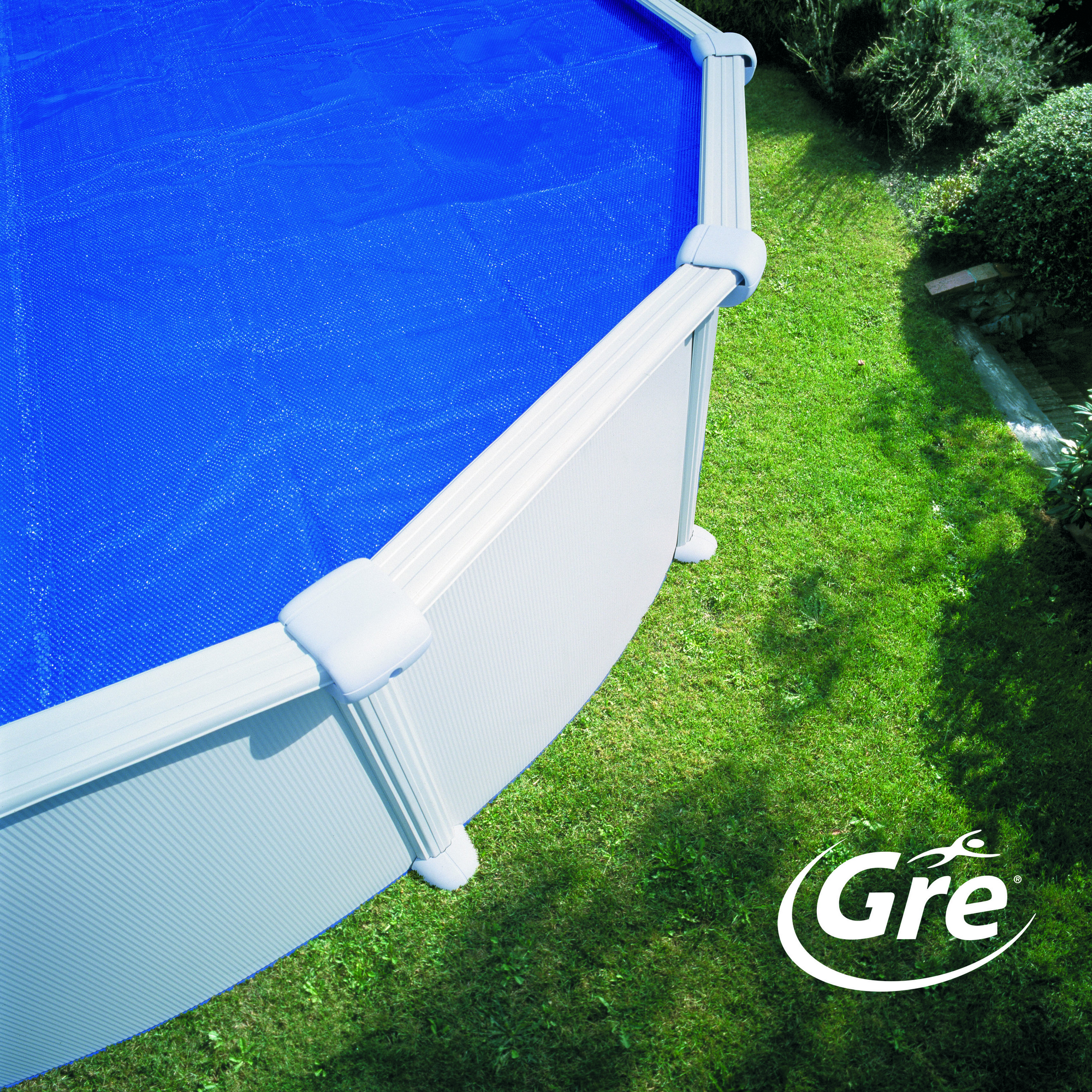 Poolabdeckung blau Ø 455 cm