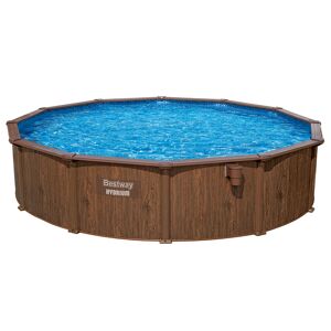 Stahlwandpool-Set 'Hydrium' Ø 490 x 130 cm mit Sandfilteranlage