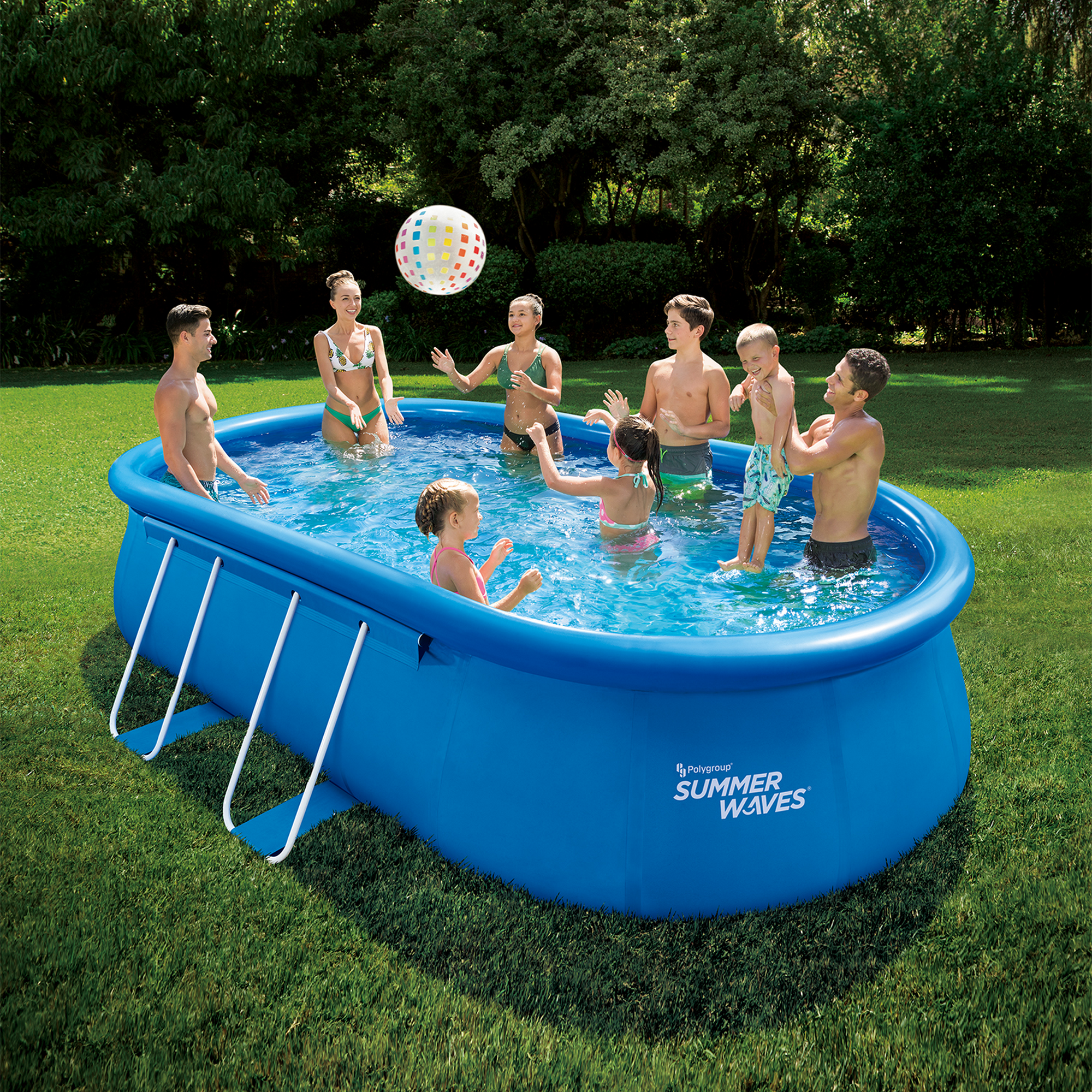 Fast-Set-Pool-Set 'Quick' 549 x 305 x 107 cm mit Einstiegsleiter und Filtersystem