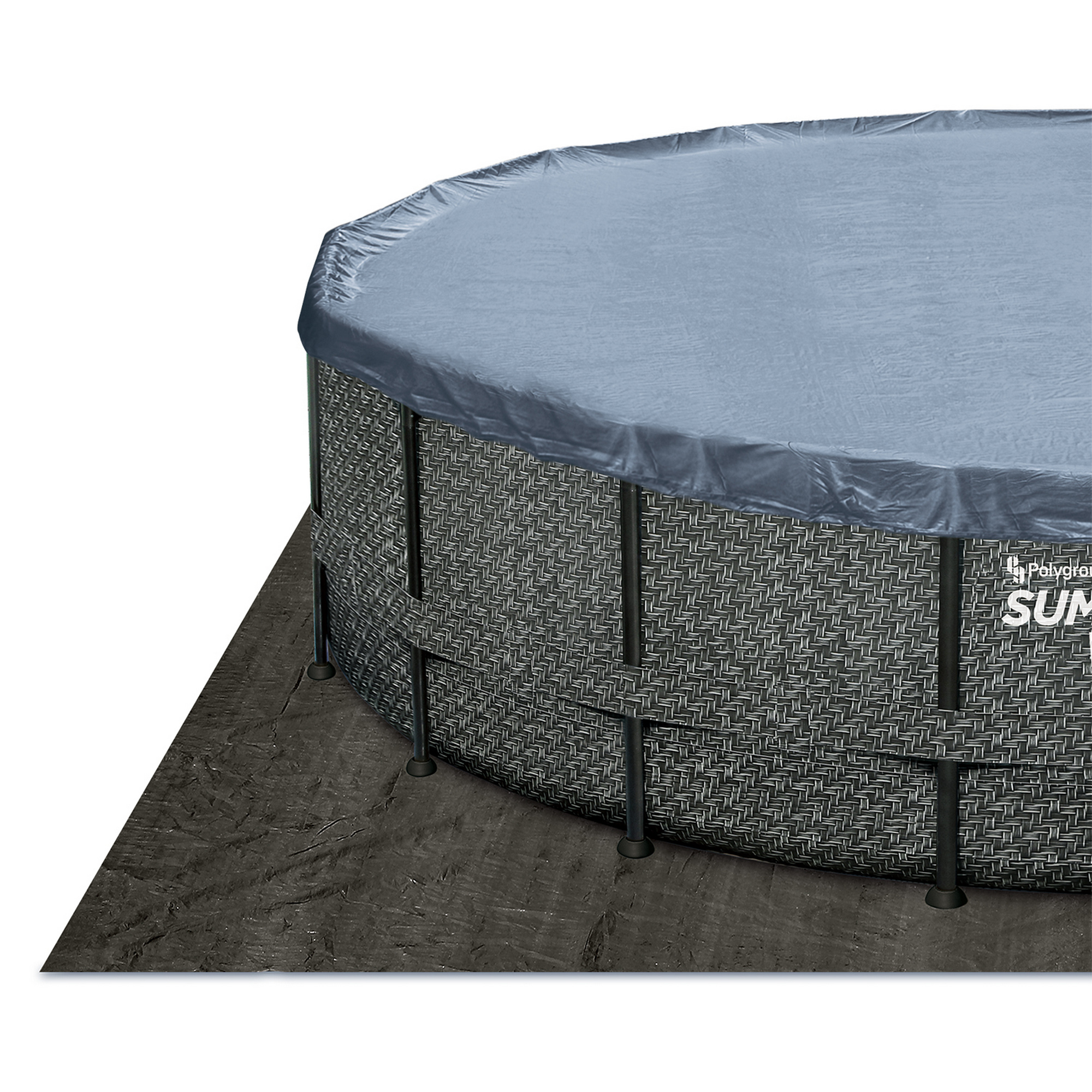 Frame-Pool-Set 'Elite' Ø 427 x 107 cm mit Einstiegsleiter und Filterpumpe