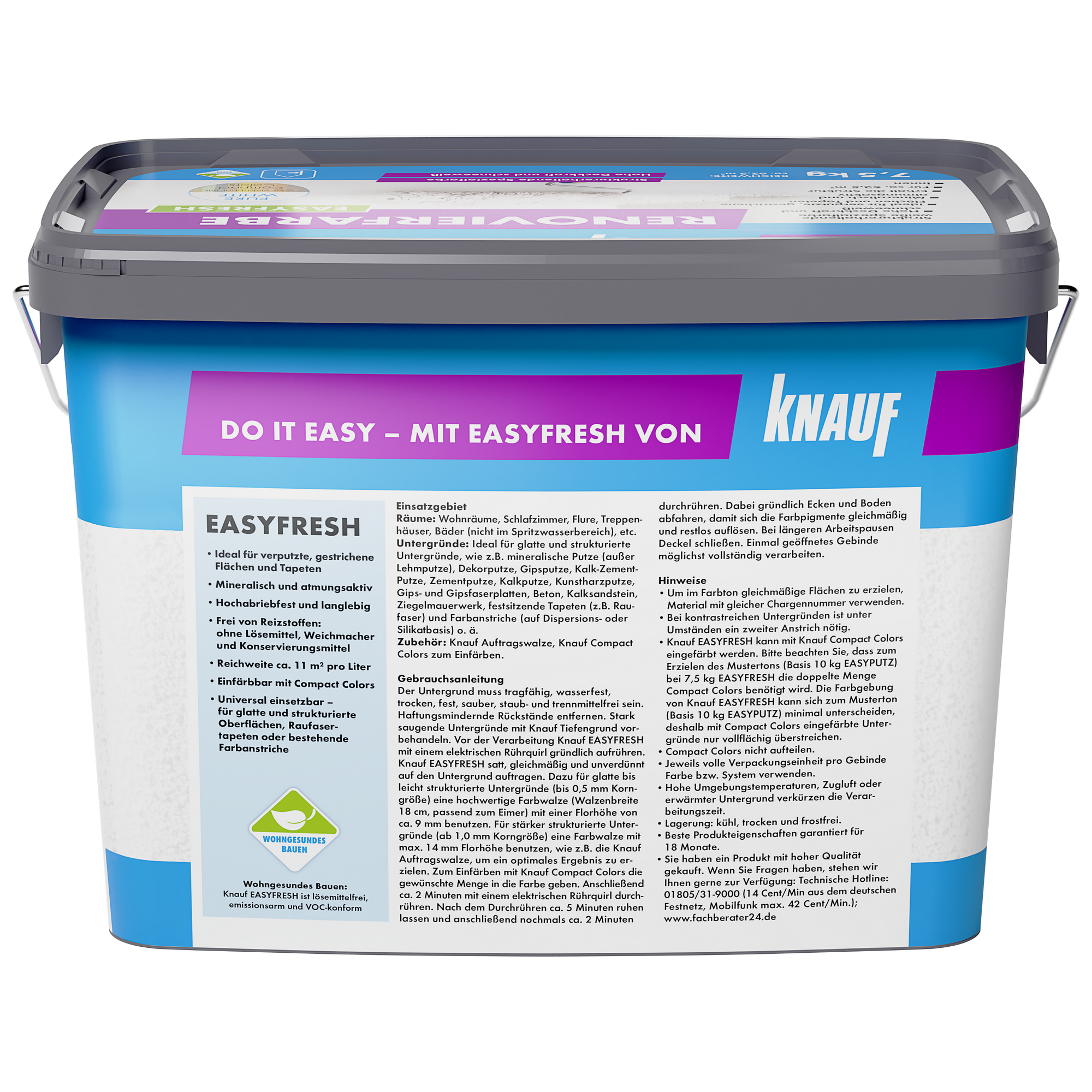 Renovierfarbe 'Easyfresh' 7,5 kg