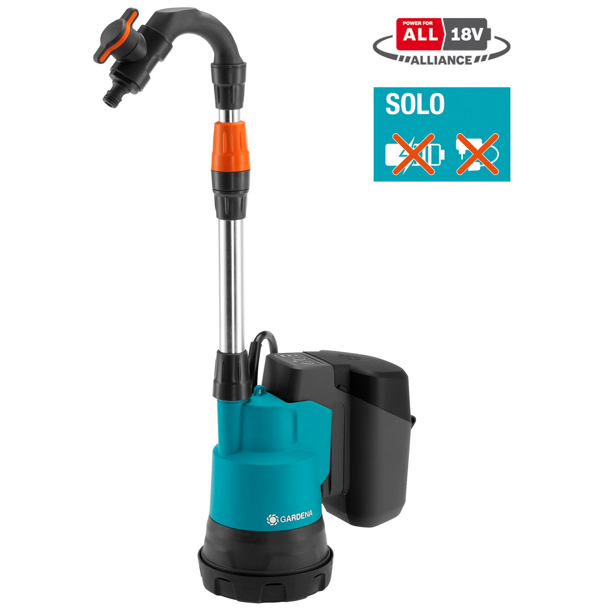 Akku-Regenfasspumpe '2000/2 18V Power4All solo' 2000 l/h