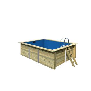 Massivholzpool 'Pool 2' naturbelassen 440 x 124 x 353 cm