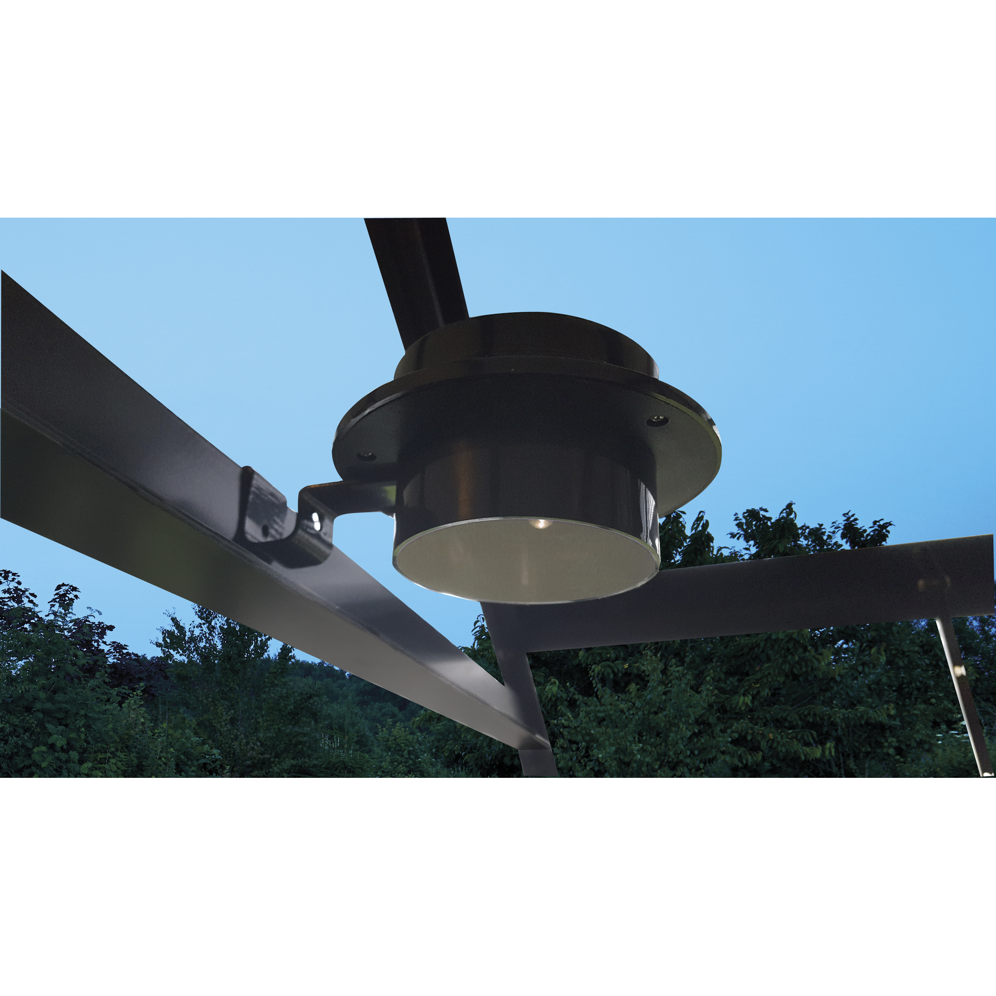 LED-Solar-Lampe für Gewächshäuser schwarz