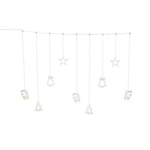 LED-Lichtervorhang 196 LEDs warmweiß 200 cm