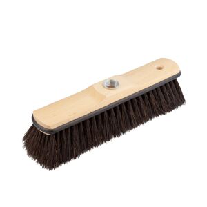 Zimmerbesen mit Kantenschutz Holz Naturhaar schwarz