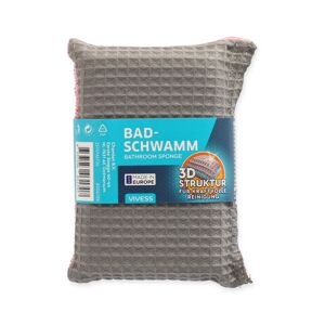 2in1-Badschwamm mit 3D-Struktur bunt sortiert