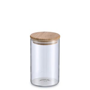 Vorratsglas transparent 1 l mit Bambusdeckel