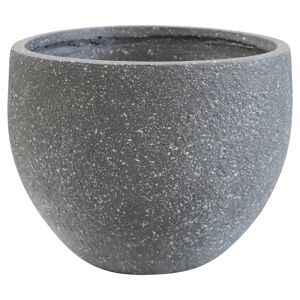 Pflanzgefäß 'Bosavi' Fiberglas grau 001 Ø 44 x 33 cm