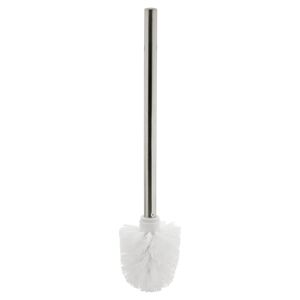WC-Bürste weiß mit Edelstahl-Stiel