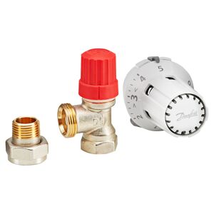 Thermostatventil mehrfarbig 1/2" AG, Eckform