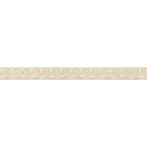 Folienbordüre 'Rapido 2011' Grafik beige/weiß selbstklebend 0,05 x 5 m