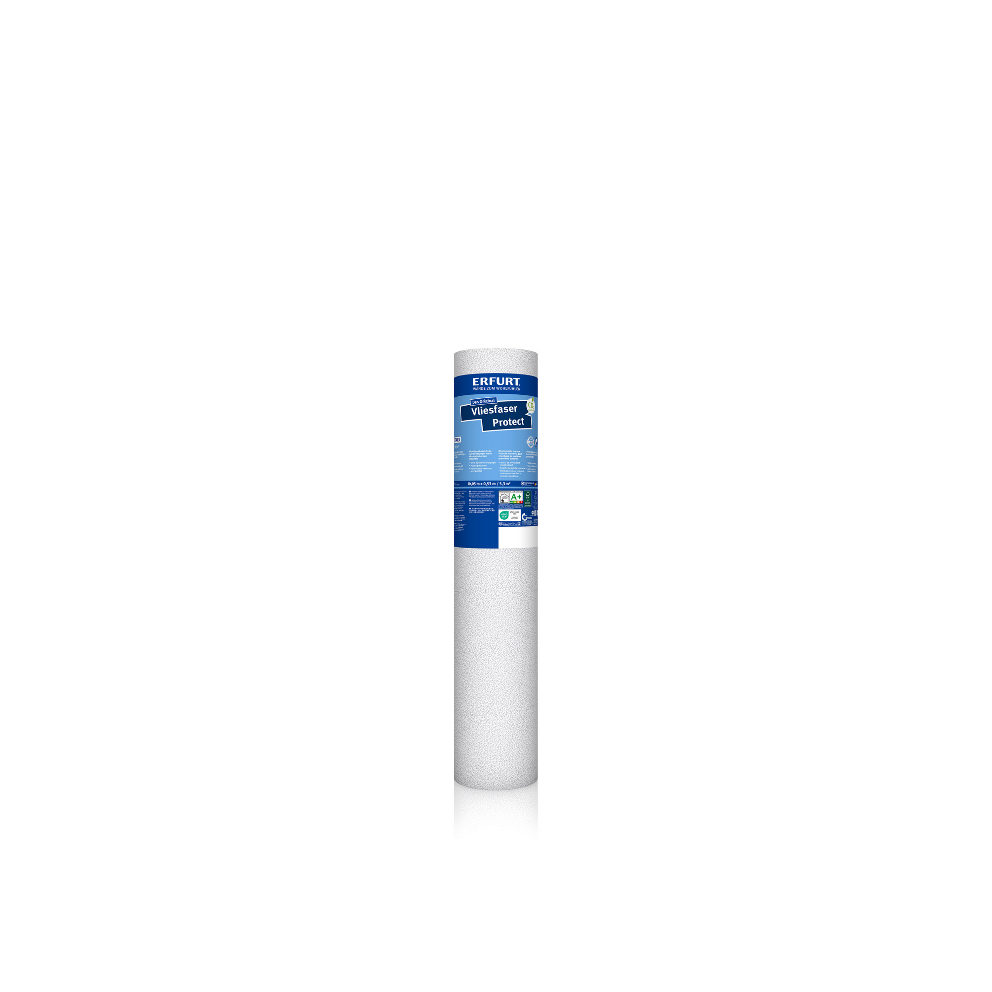 Vliestapete 'VF Protect 203' weiß 0,53 x 10,05 m