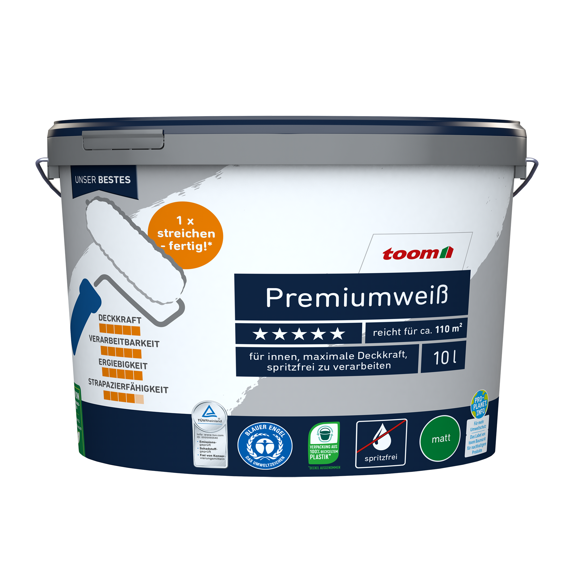 Premiumweiß matt 10 l