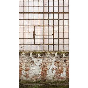 Vliestapete 'The Wall II' Stein Scheiben braun 3-teilig 1,59 x 2,80 m