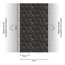 Vliestapete 'The Wall II' 3D Grafik schwarz 3-teilig 1,59 x 2,80 m
