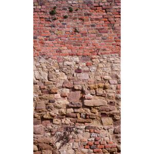 Vliestapete 'The Wall II' Backsteinwand rot 3-teilig 1,59 x 2,80 m
