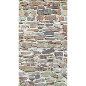 Vliestapete 'The Wall II' Natursteinwand beige 3-teilig 1,59 x 2,80 m