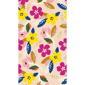 Vliestapete 'The Wall II' bunte Blumen pink 3-teilig 1,59 x 2,80 m