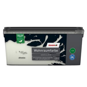 Wohnraumfarbe altweiß matt 2,5 l