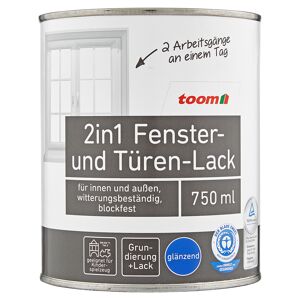 2in1 Fenster- und Türenlack weiß glänzend 750 ml