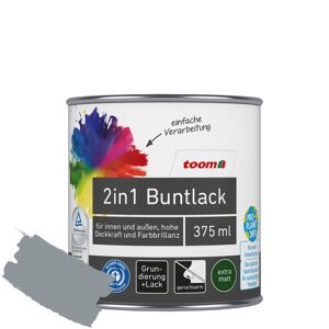 2in1 Buntlack 'Stadtgeflüster' silbergrau matt 375 ml