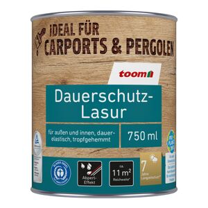 Dauerschutzlasur teakfarben 750 ml