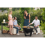Grill und Feuerstelle 'Premium' Stahl schwarz 81 x 81 x 62 cm