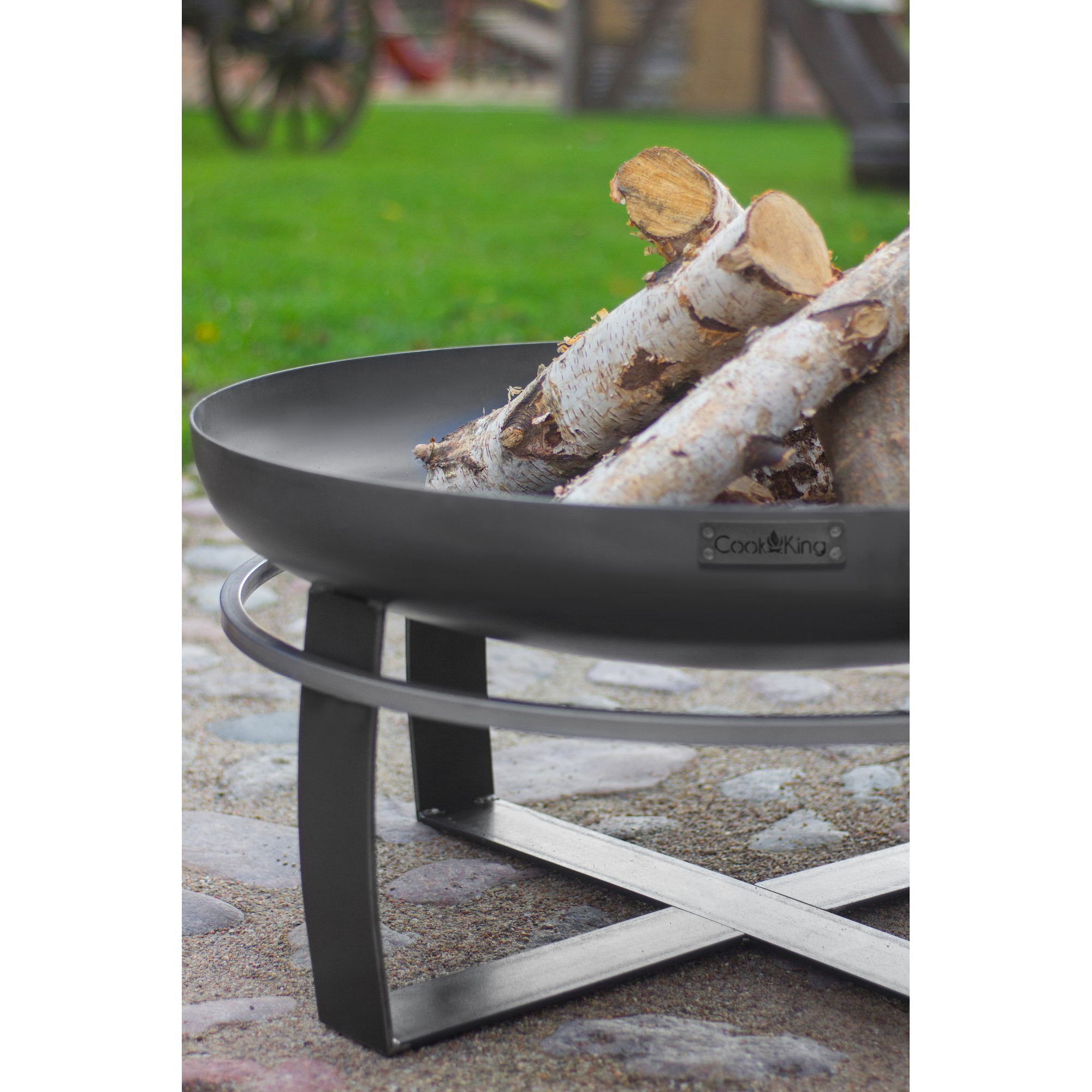 Feuerschale 'Viking' schwarz Ø 80 x 36 cm
