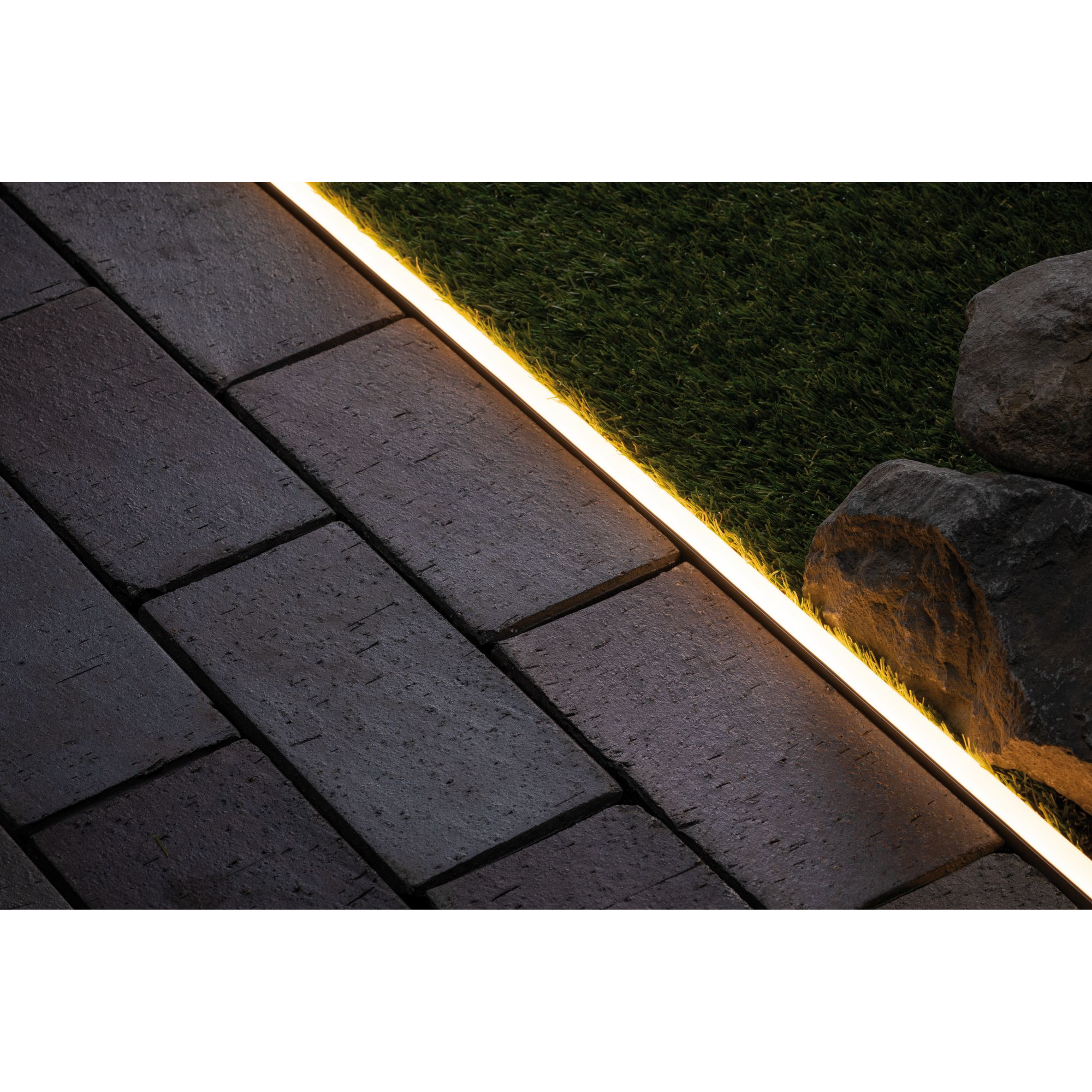 Aluminiumprofil 'Plug & Shine Neon' silbern 1 m